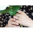 thumbnail image 5 of Gem Stone King 925 Sterling Silver and 10K Rose Gold Peach Morganite Women's Engagement Ring (1.88 Cttw Cushion, Available in Size 5, 6, 7, 8, 9), 5 of 6