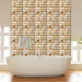 thumbnail image 3 of 3D PVC Thick Tile Wall Stickers Splash-Proof Imitation Wood Peel & Stick Wall Panel Stickers Home Decor, 3 of 6