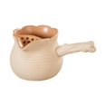 thumbnail image 3 of Tetera de cerámica para hervir agua caliente, duradera con mango antiescaldaduras, Infusor de té para amantes del té, regalo para Picnic en el hogar , 650ml Macarena Tetera, 3 of 8