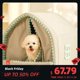 thumbnail image 2 of Dog Bed Cozy Cave Washable Cat Tent House with Soft Cushion Warm Funny for Small Medium Baby Pet Accessories Beds and Furniture ShopWise Round, 2 of 7