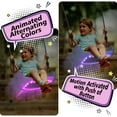 thumbnail image 2 of LED Lighted Swing, Motion Sensor Kids Swing Seat Accessory, LED Lighted Adjustable Swing Seat, 16.5" W x 7" Deep x 4.3" H, 2 of 8