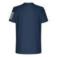 thumbnail image 5 of Oplxuo Men's 4th of July Shirts American Flag Patriotic Shirts Short Sleeve USA Memorial Day Cotton T Shirts, 5 of 5