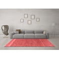 thumbnail image 3 of Ahgly Company Indoor Rectangle Abstract Red Modern Area Rugs, 2' x 4', 3 of 4