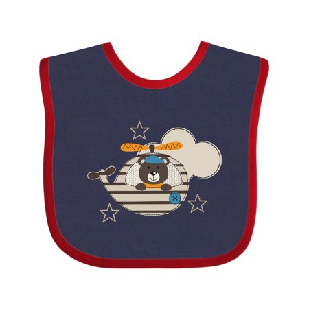 

Inktastic Baby Bear Helicopter Boy Outfit Gift Baby Boy Bib