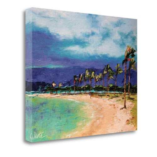 Tangletown Fine Art 'Windy Hawaiin Shore' Print on Canvas
