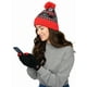 thumbnail image 4 of Gorro de Minnie Mouse con Guantes para Pantalla Táctil de Disney, Conjunto de Punto Rojo para Mujer, 4 of 8
