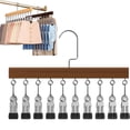 thumbnail image 2 of Closet Organizer with 10 Clips, Ngxiha Closet Organizer Closet Organizers and Storage Space Saving Hanging Closet Organizer, Space-Saving Hat Scarf Clothespins for Jeans Skirts Pant, 2 of 9