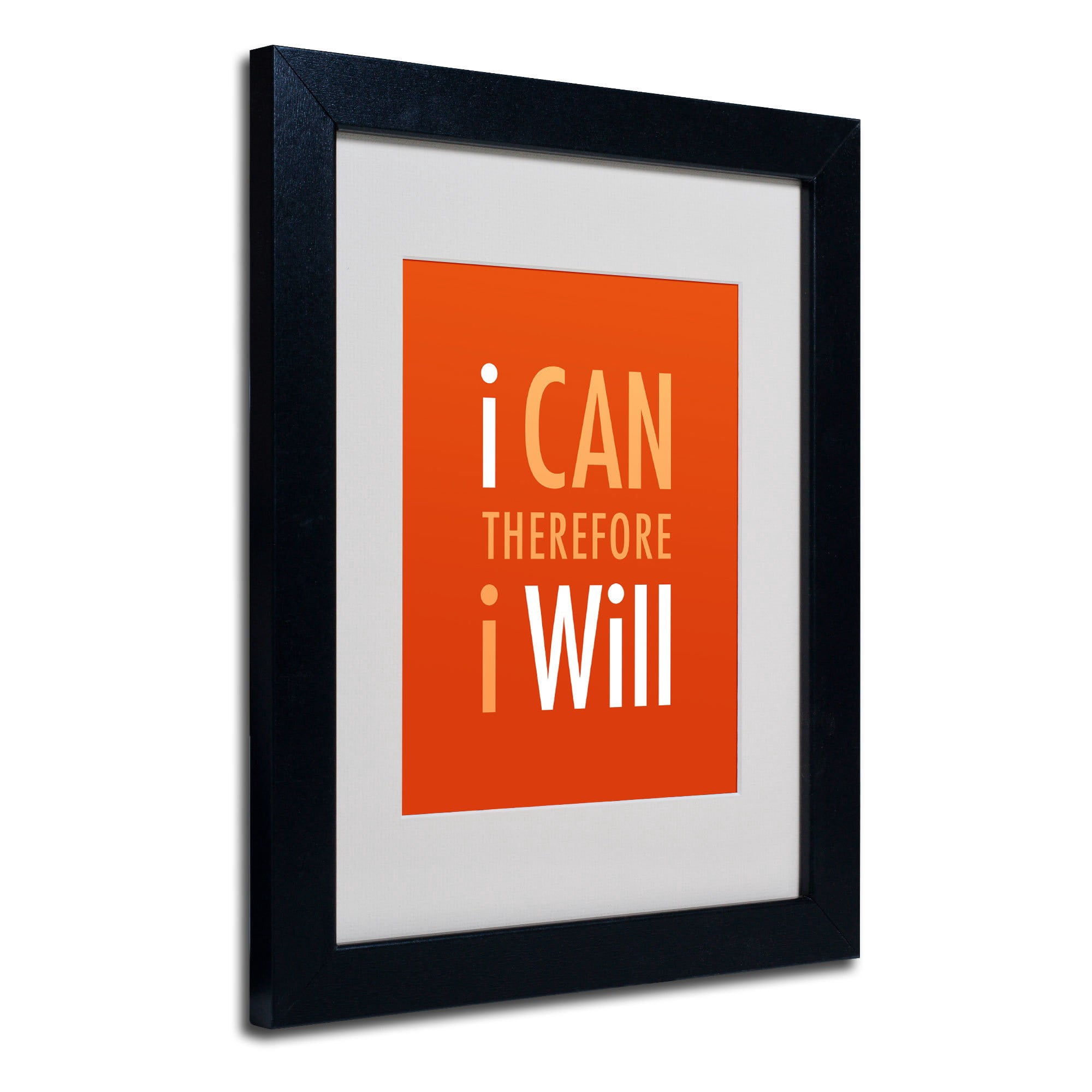 Trademark Fine Art "I Will III" Matted Framed Art by Megan Romo, Wood Frame