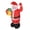 Assorted, variant on Creative Inflatable Father Christmas Carrying Gift Box IP44 Water Resistant Blow Up Santa Claus with LED Lights for Festive Yard Lawn Party Holiday Decoration, 6 Feet / 1.8 m