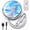 White, variant on Electronic Badge Digital Pin Digital Badge With Image Video GIF And Scrolling Text Display With Touch Screen Anime Style Wearable, Smart Button For Fan Events, Cosplay And Fandoms