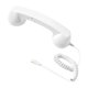 thumbnail image 2 of Auricular de teléfono retro, receptor de teléfono para teléfono móvil, todos los smartphones, reuniones Blanco, 2 of 9