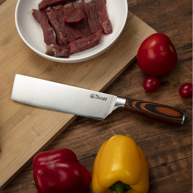 Sangdo Meat Cleaver Knife 8 Chinese Chef Knife with Wood Handle and  Stainless Stell, Vegetable Knife for Kitchen and Restaurant 