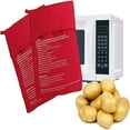thumbnail image 3 of MesaSe Sac à Pommes de Terre pour Micro-Ondes 2 Pack Réutilisable Sac de Cuisson Express pour Micro-Ondes Cuiseur de Pommes de Terre Parfait pour Pommes de Terre - Pochette Rouge Cuite au Four, 3 of 3