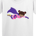 thumbnail image 4 of Inktastic African American Girl, Cape, Superhero Girl Youth T-Shirt, 4 of 5