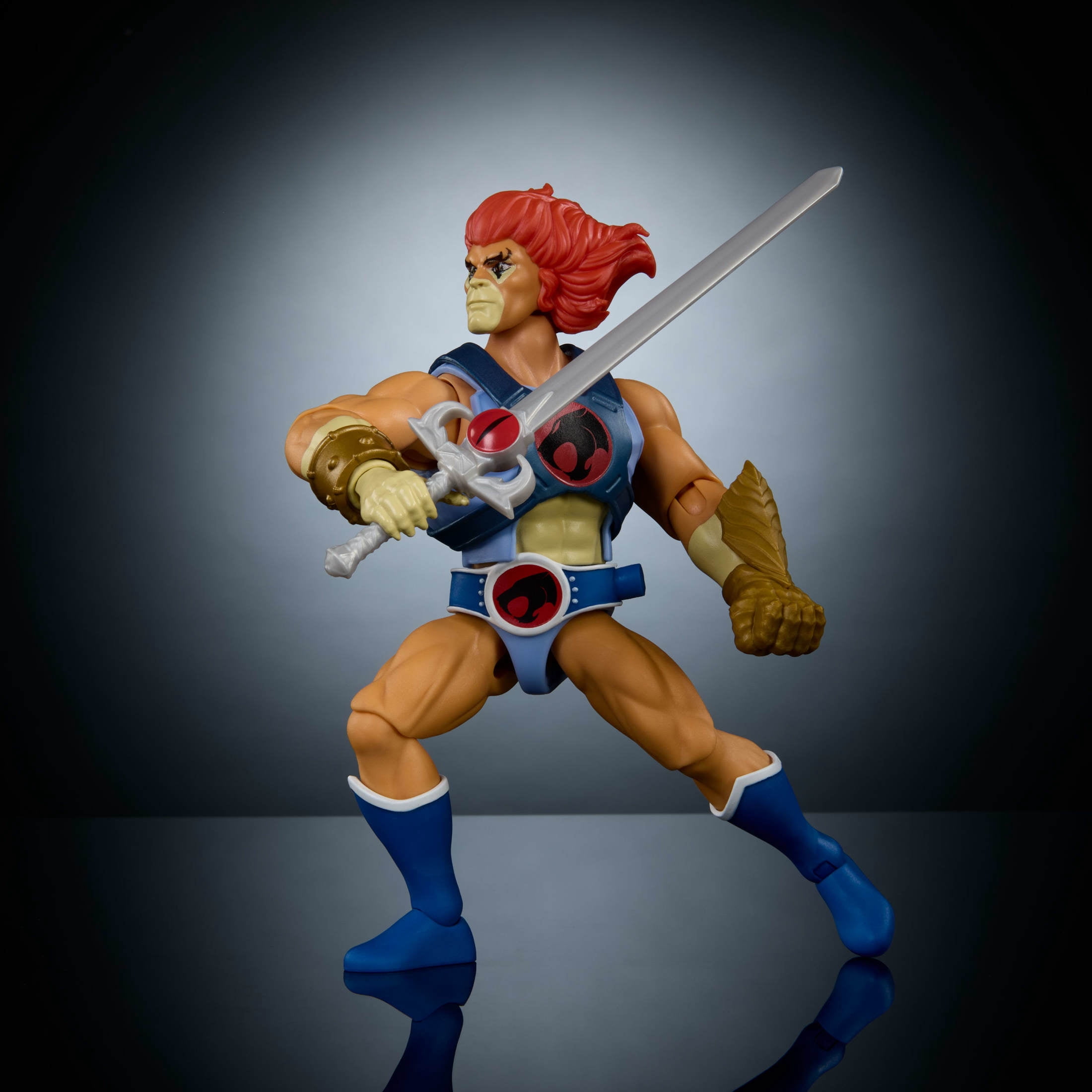 Masters of the Universe Origins & ThunderCats Lion-O Action Figure, 1980s Posable Crossover Toy