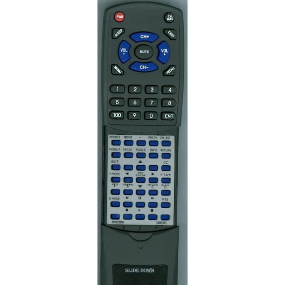 Replacement Remote for SAMSUNG BN59-00996A, BN5900996A, RTBN5900996A, PN50C540, LN40C530F1F, LN52C530, LN40C540F2FX, LN40C530, LN40C540, LN46C530, UN