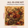 thumbnail image 3 of Fall Wheelbarrow Pearl Painting Kit for Adults, 3D Autumn Harvest Pearl Bead Art DIY Craft Set, Beginner Friendly Seasonal Wall Decor, 3 of 5