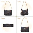 thumbnail image 7 of FORMRS Womens Shoulder Bag with Chain Strap Clutch Purse Cute Tote Handbag, Black Watercolor Space, 7 of 7