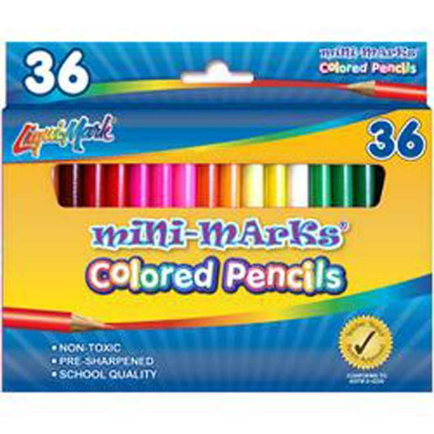  LiquiMark Mini Colored Pencils 36/Pkg