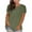 Army, variant on Coorders Womens Crewneck Tee with Shorts Sleeve, Basis T-Shirts Tops for Women Women's Fit Army,Size L
