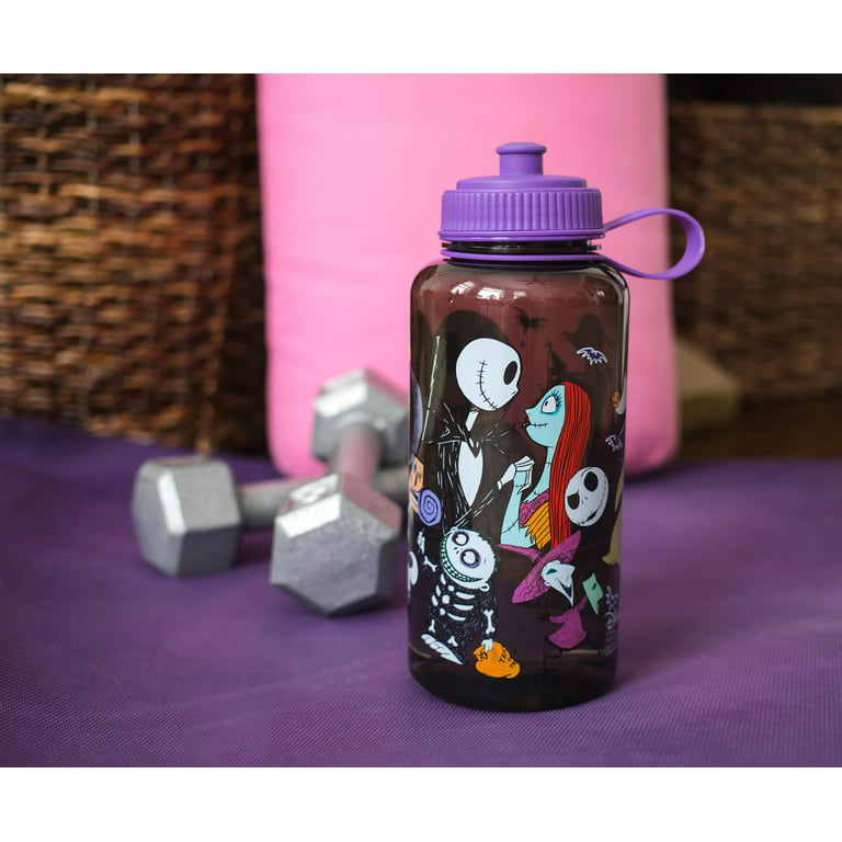 The Nightmare Before Christmas Plastic Water Bottle Holds 34 Ounces