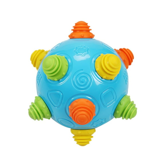 OUSITAID Bouncing Crawl Ball Toy 2 Modes Music Shake Dancing Baby Sensory Toy Music Shaking Dancing Ball