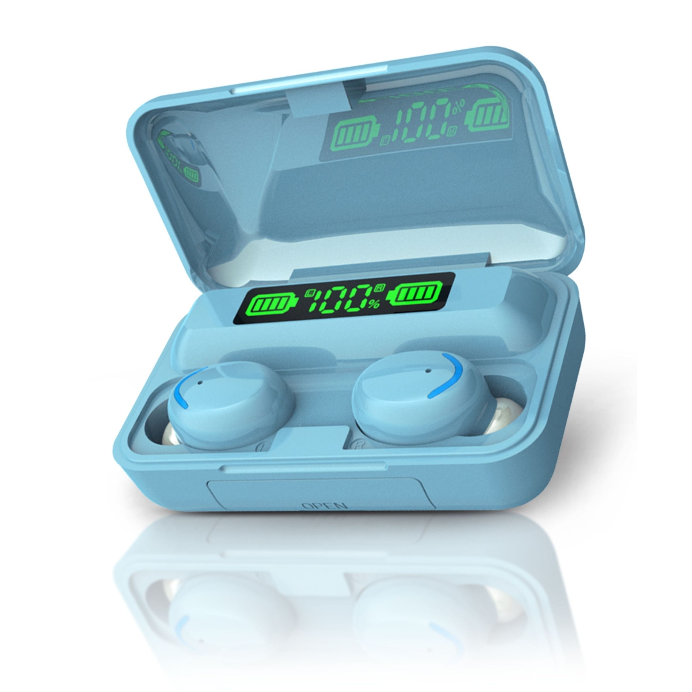 Vysn VSN-FLUX7-WHT Flux 7 TWS Earbuds W/ Wireless Charging Case & Power Bank - White