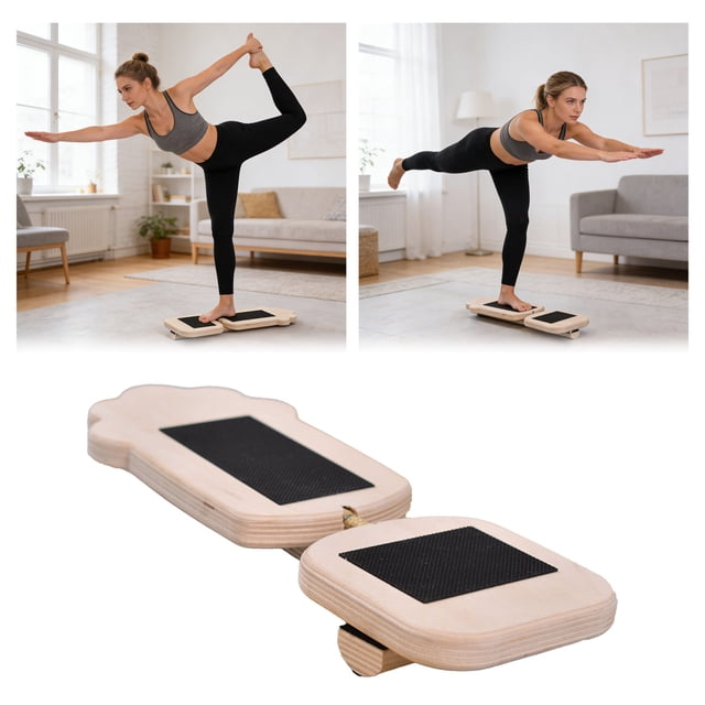 Board For Leg Training Portable Wooden Trainer For Stability Proprioception And Calf/Ankle Strengthening