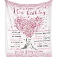 thumbnail image 1 of LHSHID 10 Year Old Girl Birthday Gifts Blanket10 Year Old Girl Gifts Birthday Gift for 10 Year Old Girl 10th Birthday Gifts for Girls Double Digits Gift Ideas 30"x40", 1 of 7
