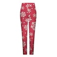 thumbnail image 5 of Njagoc3 Womens Christmas Print Skinny Stretch Casual Leggings - High Waist Long Pants for Holiday Wear, 5 of 5