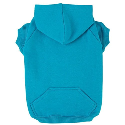 Zack & Zoey Sweat à Capuche pour Chien en Coton Doux et Lumineux, Choisissez Taille et Couleur (XXLarge Bluebird)