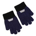 thumbnail image 4 of Bmisegm Kids Gloves Mittens Lined Thermal Five Finger Design Boys Girls Soft Knitted Children Mittens Cozy Navy, 4 of 4