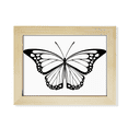 thumbnail image 1 of Simple mariposa negra modelo Escritorio de madera Arte Pintura 6x8 pulgadas marco de foto foto, 1 of 4