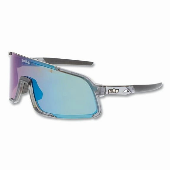 Mcr Safety 127-HK42BGP Hulk HK4 Series Safety Glasses, Green Mirror Lens, Max3 Hard Coating, Crystal Gray Polycarbonate Frame