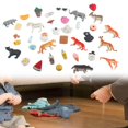 thumbnail image 1 of de adornos en miniatura preciosos de 38 piezas, decoración de jardín de hadas, juguetes educativos, regalos, adorno de tarta, de animales, 1 of 8