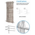 thumbnail image 2 of Vintage Farmhouse Blackout Door Curtains for French, Glass,Front, Back, Patio Door, Country Retro Beige Wooden Grain Thermal Insulated Rod Pocket Window Curtain Drapes With Tiebacks 54"x40", 2 of 5