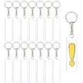 thumbnail image 1 of 15PCS Acrylic Keyring Blanks 3x1 Inch Rectangle Acrylic Clear Keychain Blanks with 20PCS Jump Rings 1PC Storage Box for DIY Projects and Crafts, 1 of 7