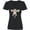 AB-Black, variant on Inktastic Funny Cow Close Up Women's V-Neck T-Shirt