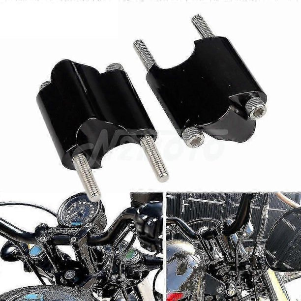 For Harley Sportster Xl1200x Xl 1200 48 Cnc Aluminum 2 Rise Handlebar Riser 1 Bar Heighten Block Extension Kit 2010-2022