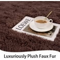 thumbnail image 4 of Lochas Fluffy Area Rug Shag Carpet for Bedroom Indoor Fuzzy Rugs for Living Room Home Decor,5'x8', Coffee, 4 of 6