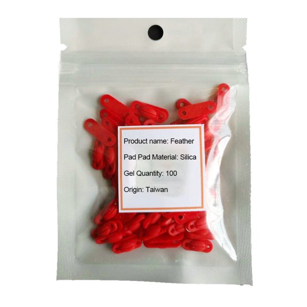 Sonducket Protección de la almohadilla de la raqueta de bádminton Reemplazo del ojal de la raqueta a prueba de golpes Bádminton Rojo Breve