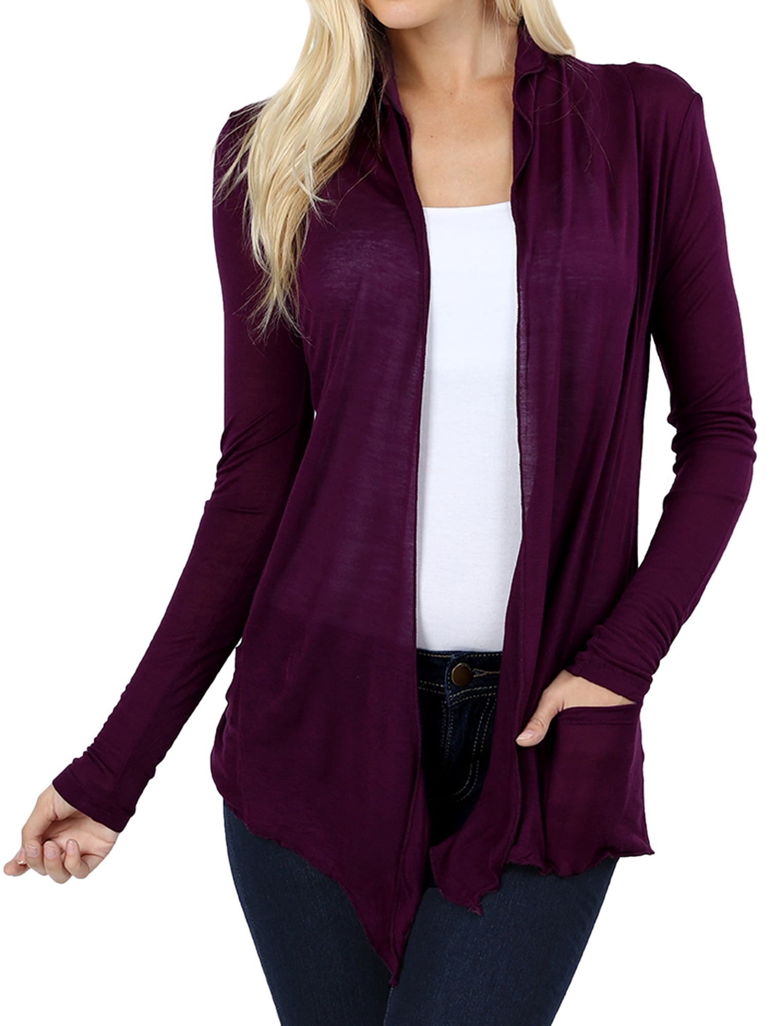 waterfall collar cardigan