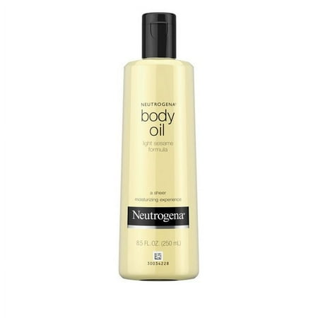 Neutrogena Body Oil Light Sesame Formula, Original 8.5 oz (Pack of 3)