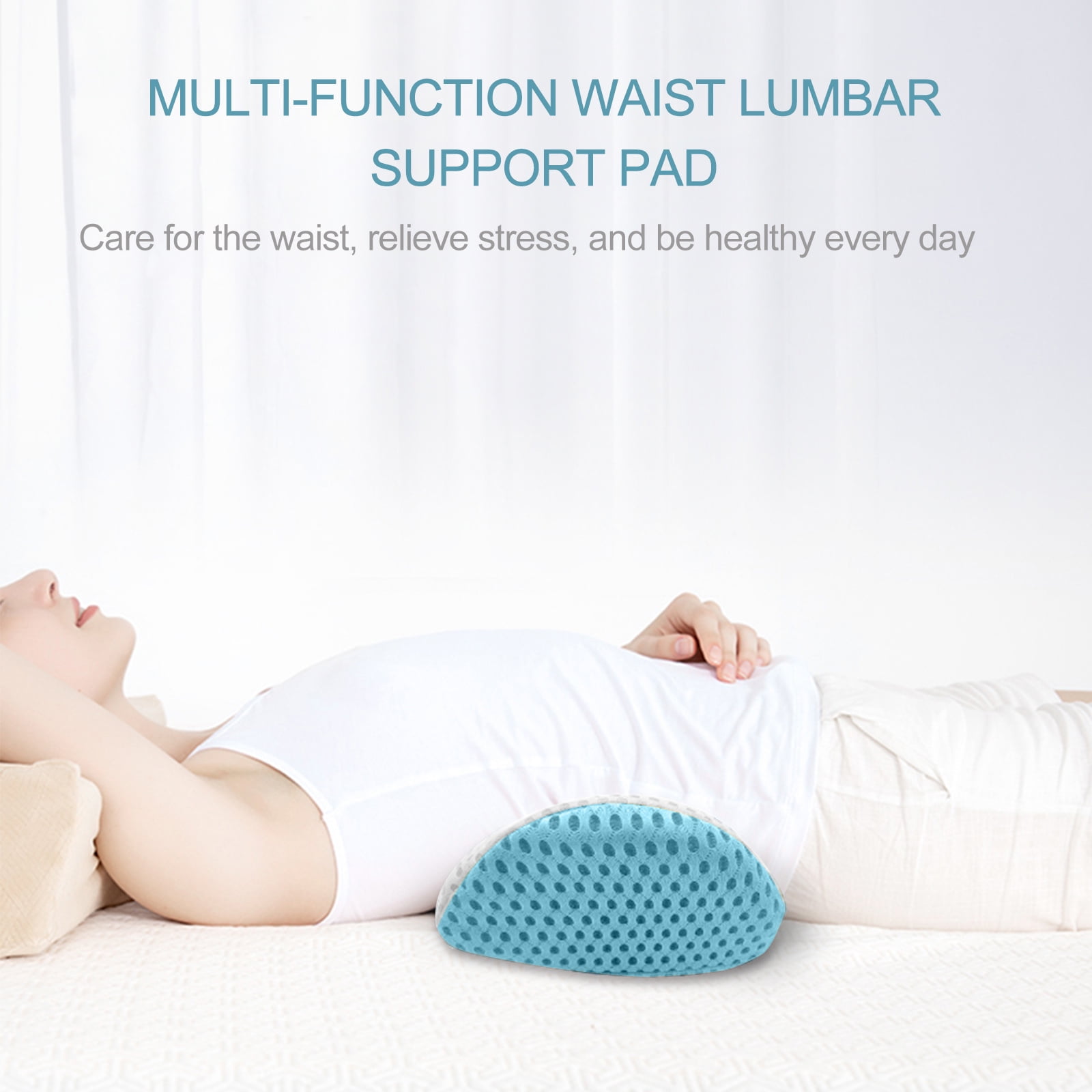 Back Lumbar Support Pillow Wedge Bed Leaf Shape Cushion Sleep Aids Pain  Relief