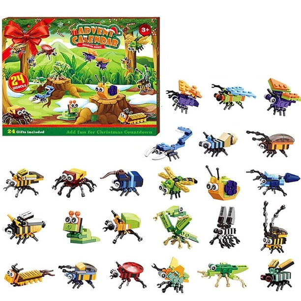 Advent Calendar Kids Toys,Animal Insect Building Blocks Surprise Blinds Box  For Christmas Gifts - Walmart.com