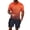 Orange, variant on Vedolay Shorts Tracksuit Mens Short Sets 2 Piece Summer Shirt and Shorts Set Casual Sport Beach Outfits for Men,Red S