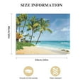 thumbnail image 3 of Orinice  Backdrop for Photography Sandy Beach Palm Trees Background Summer Tropical Ocean Outdoors Nature Scenic Kids Adult Holiday Travel Photo Booth Shoot Vinyl Studio Props 20x16in, 3 of 6