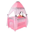 thumbnail image 3 of CUNA CORRAL PARA BEBE ANGELIN NONI PORTATIL CON VELO ALTO ROSA, 3 of 3