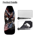 thumbnail image 6 of Uorisanigo Eagle Flag Car Seat Covers Front Seats Anti-Slip Back Fabric Waterproof Car Seat Cover Easy to Install Stretch Polyester Fabric Cover Universal Fit for Most Vehicle, 6 of 7