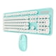 thumbnail image 5 of Combinación De Teclado Inalámbrico, Pequeño Teclado Inalámbrico De Rebote Y Mouse Con Rosa De Tapa Redonda De Punk Puro Puro, 5 of 7